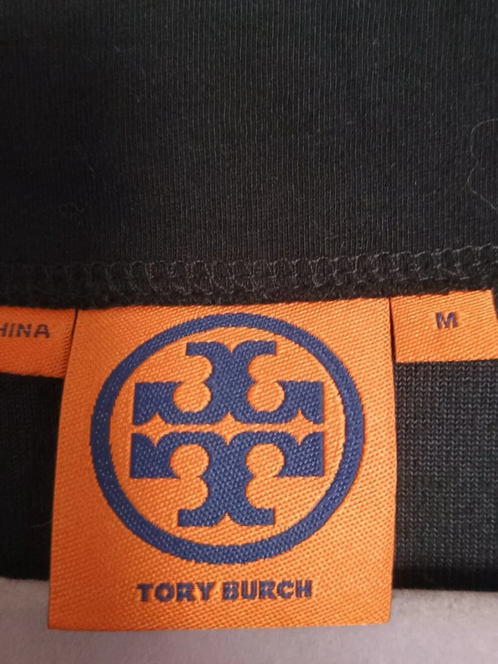 EUC Tory Burch Black Velour Tunic Size M